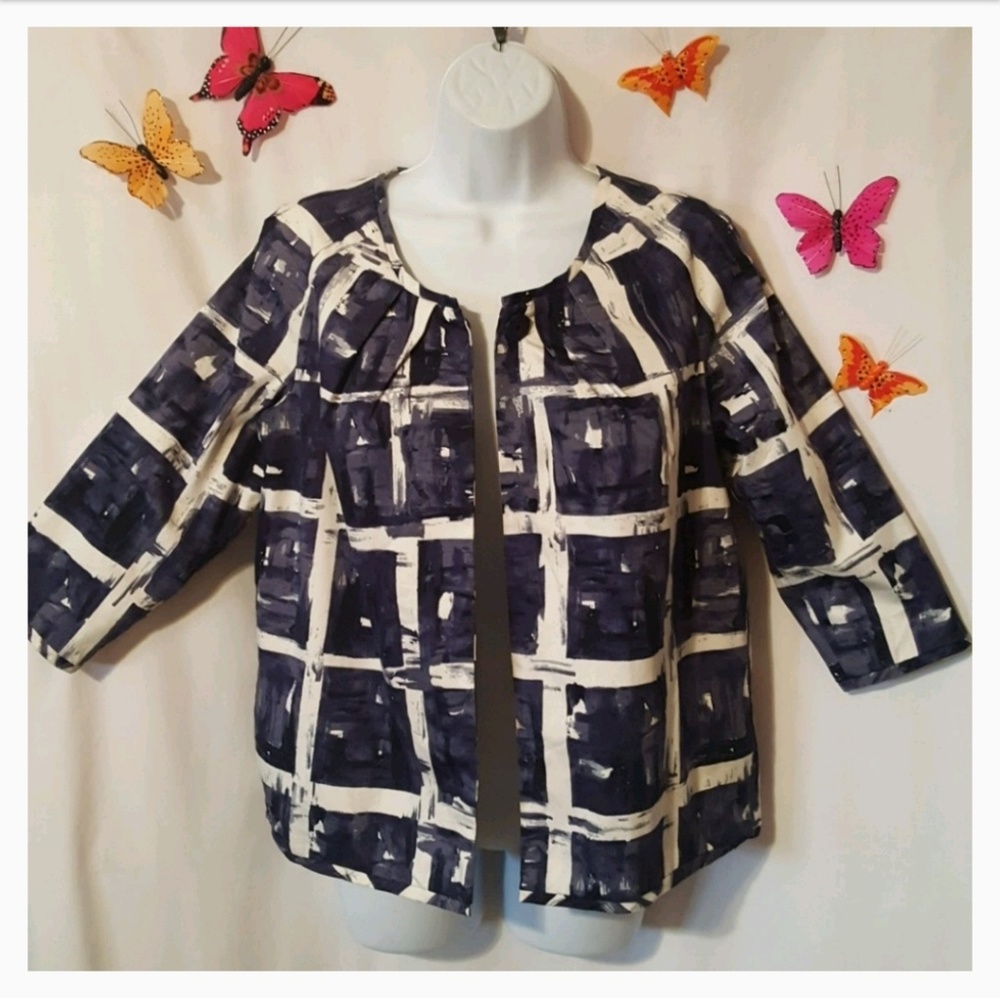 Simply Vera Vera Wang Womens Cropped Jacket - Sz Small.